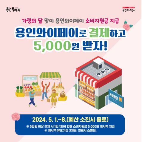 용인와이페이 소비지원금 지급