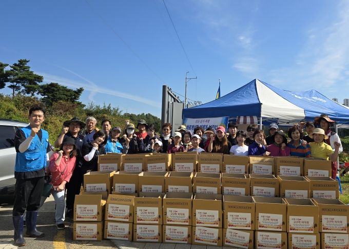 바르게살기운동 평택시 용이동위원회, ‘사랑 나눔 고구마 바자회’ 개최