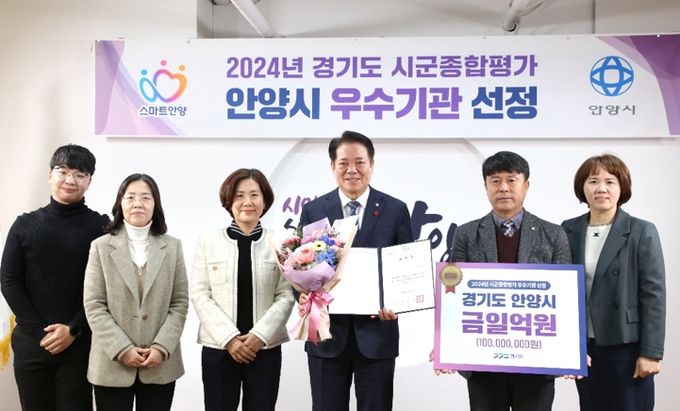안양시, 경기도 시군종합평가 우수기관 선정…상사업비 1억원 확보