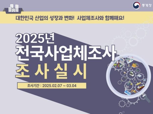 2025년 전국사업체조사 홍보문