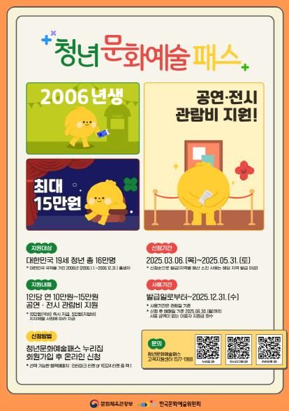 파주시, 19세 청년에‘청년문화예술패스 15만 원’지원