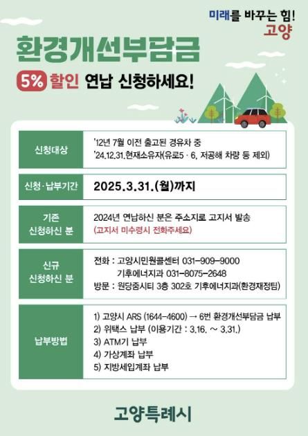 환경개선부담금 안내문