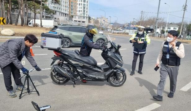 파주시 이륜차 불법 개조, 소음 합동단속 실시