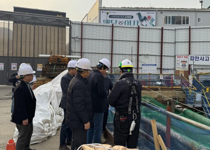 광명도시공사, 해빙기 대비 건설현장 안전점검 실시